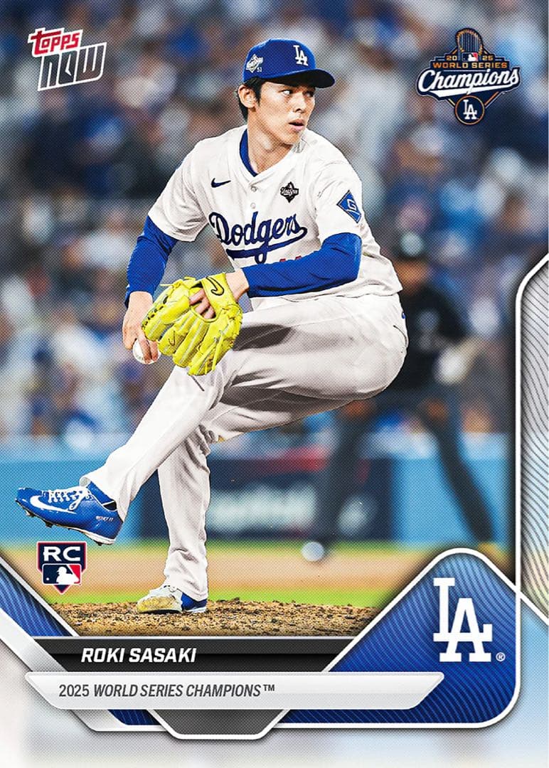 2025 ワールドシリーズ チャンピオン ドジャースtopps now 15枚