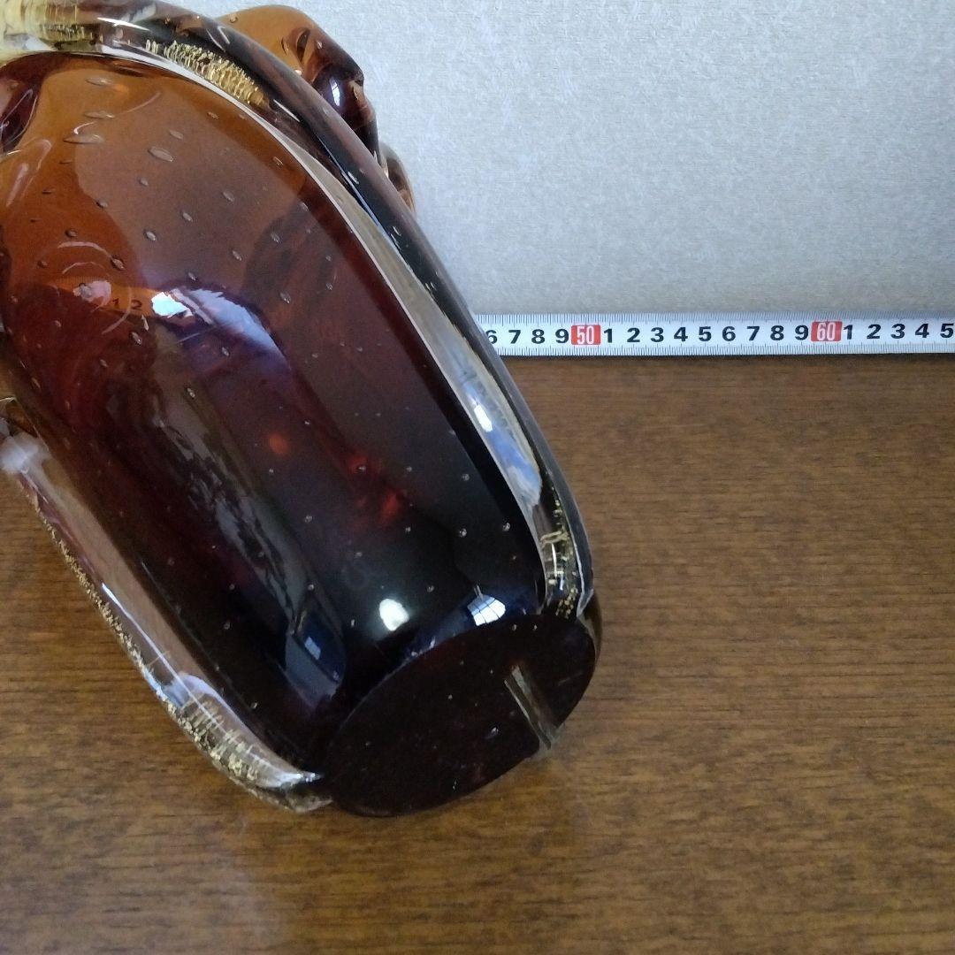岩田藤七　 　金箔入り　　花瓶　花入　吹き硝子