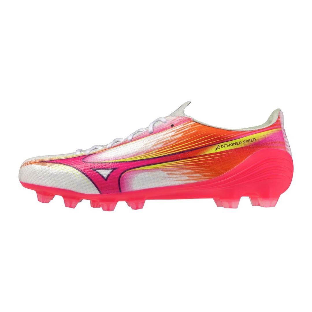 Mizuno サッカーシューズ ホワイト/ピンク/オレンジ