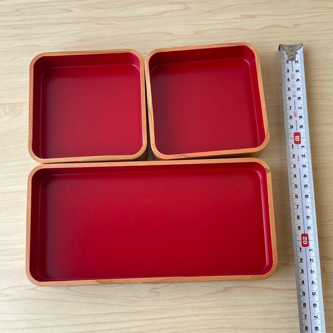 【新品未使用】曲げわっぱ 弁当箱 小物入 皿 天然木 秋田杉 伝統工芸品