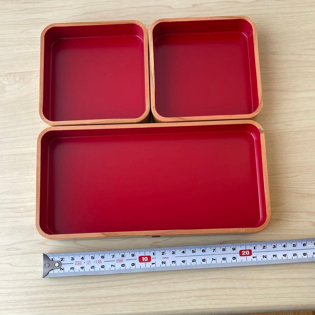 【新品未使用】曲げわっぱ 弁当箱 小物入 皿 天然木 秋田杉 伝統工芸品