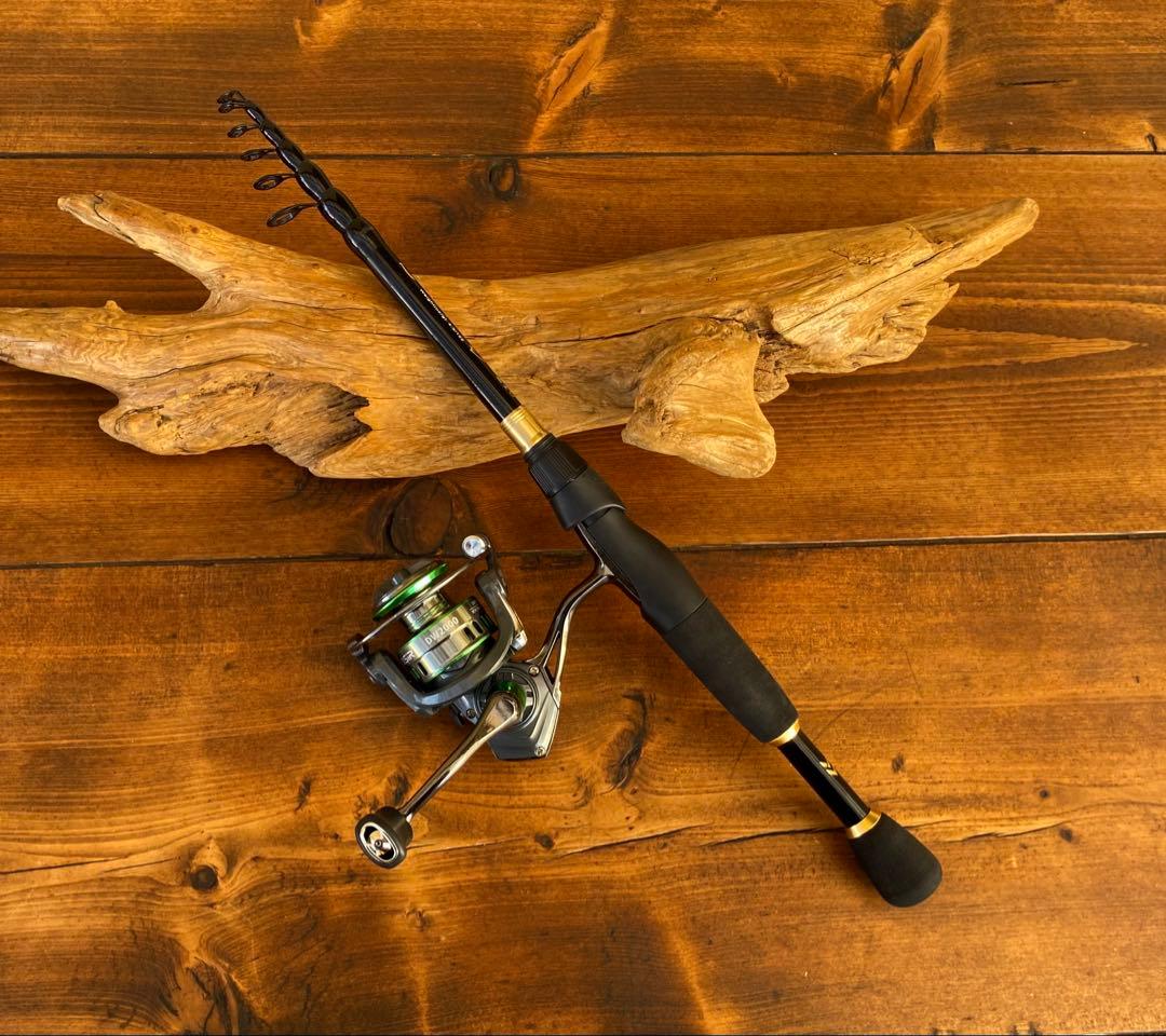 バス釣りセット　7ft 釣り竿セット　テレスコロッド　スピニングロッド　カーボン