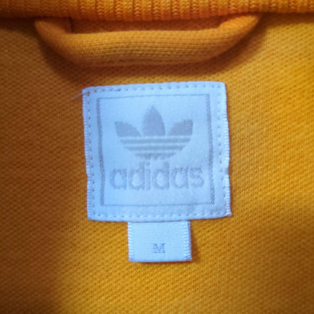 adidas イエロー ジャージジャケット M