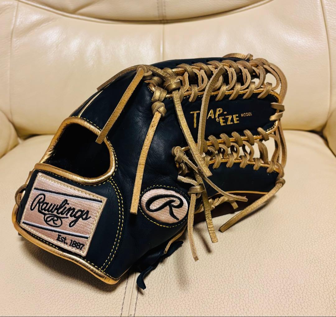 ローリングス 軟式オールラウンド用　MLBモデル　型付け済み