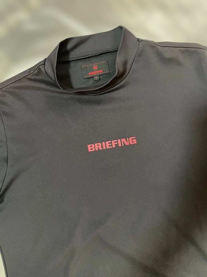 BRIEFING モックネック　ブラック　sizeL