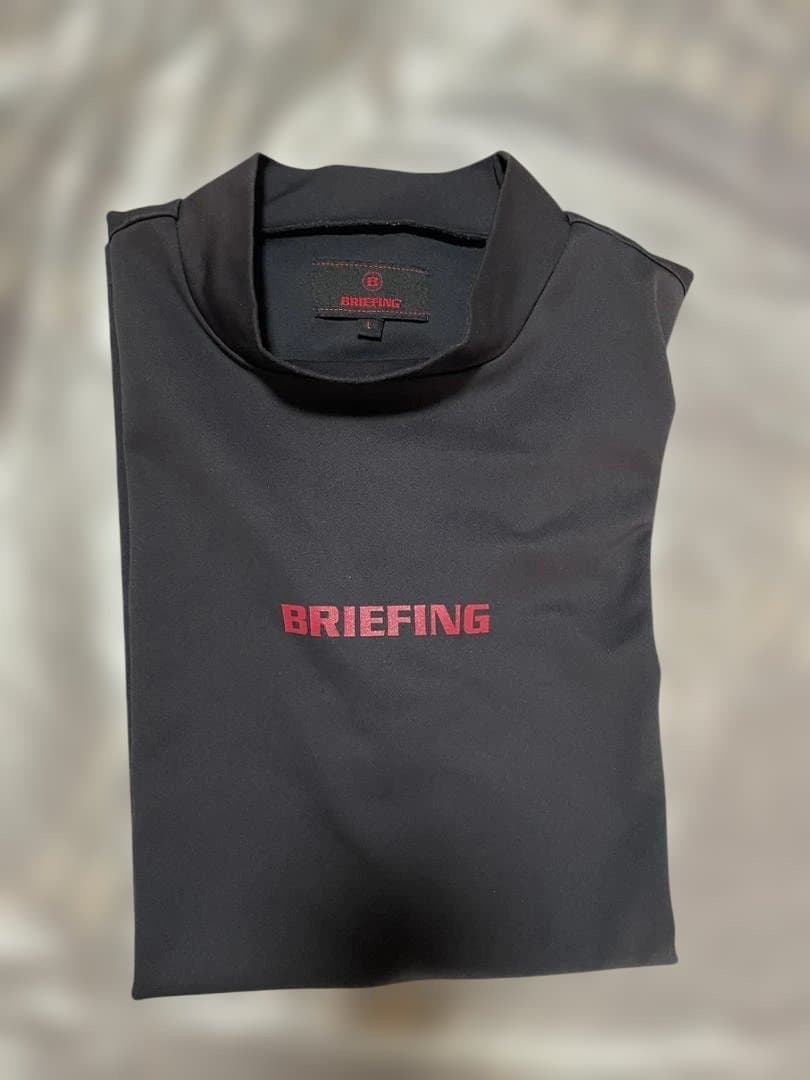 BRIEFING モックネック　ブラック　sizeL