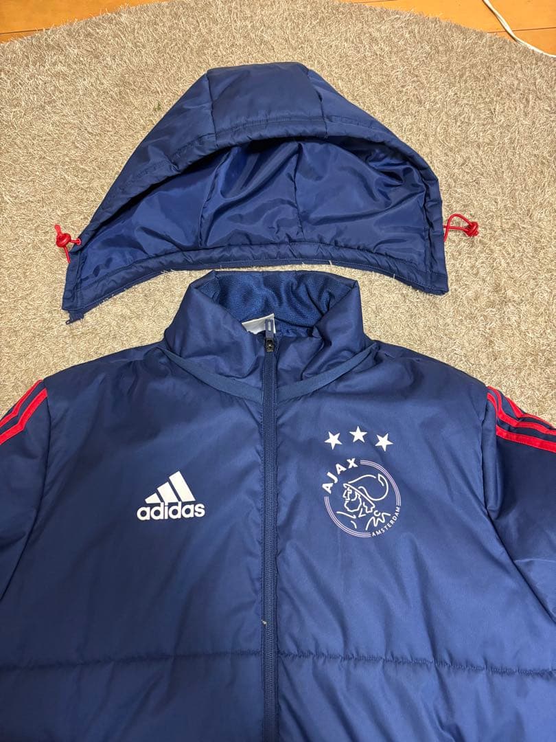 adidas アヤックス フード付きベンチコート