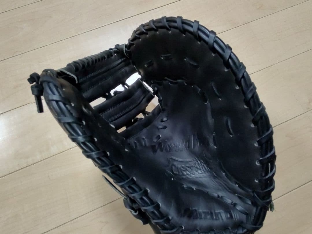 一般軟式野球　ミズノ　ファーストミット+グローブ袋