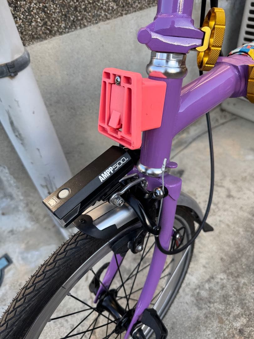 LITEPRO 折りたたみ自転車 パープル 16インチ