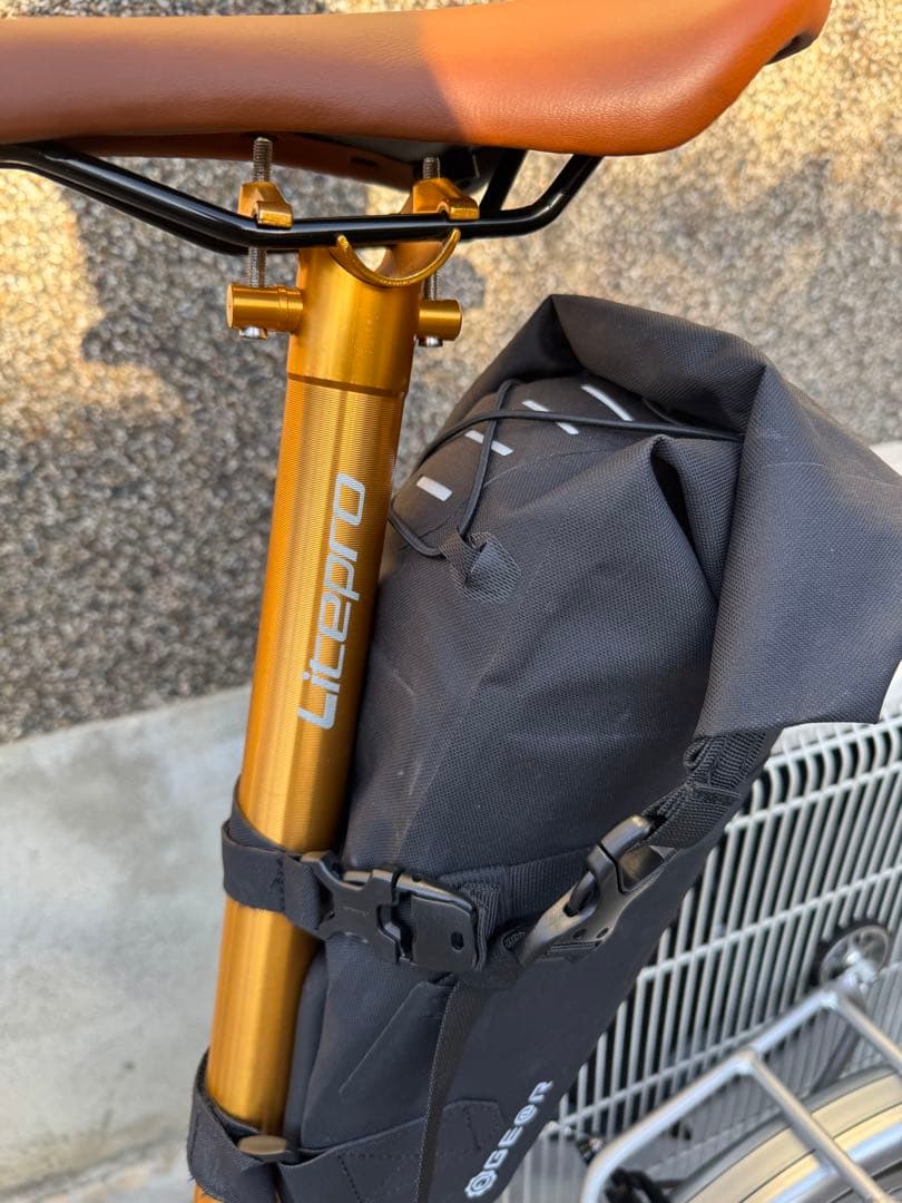LITEPRO 折りたたみ自転車 パープル 16インチ