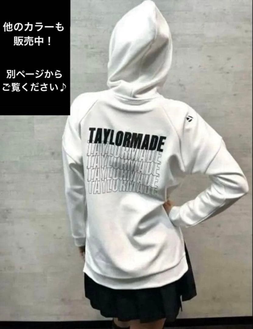 【TaylorMade】新品✨L フード付きロゴトレーナー　スリット付き　秋冬