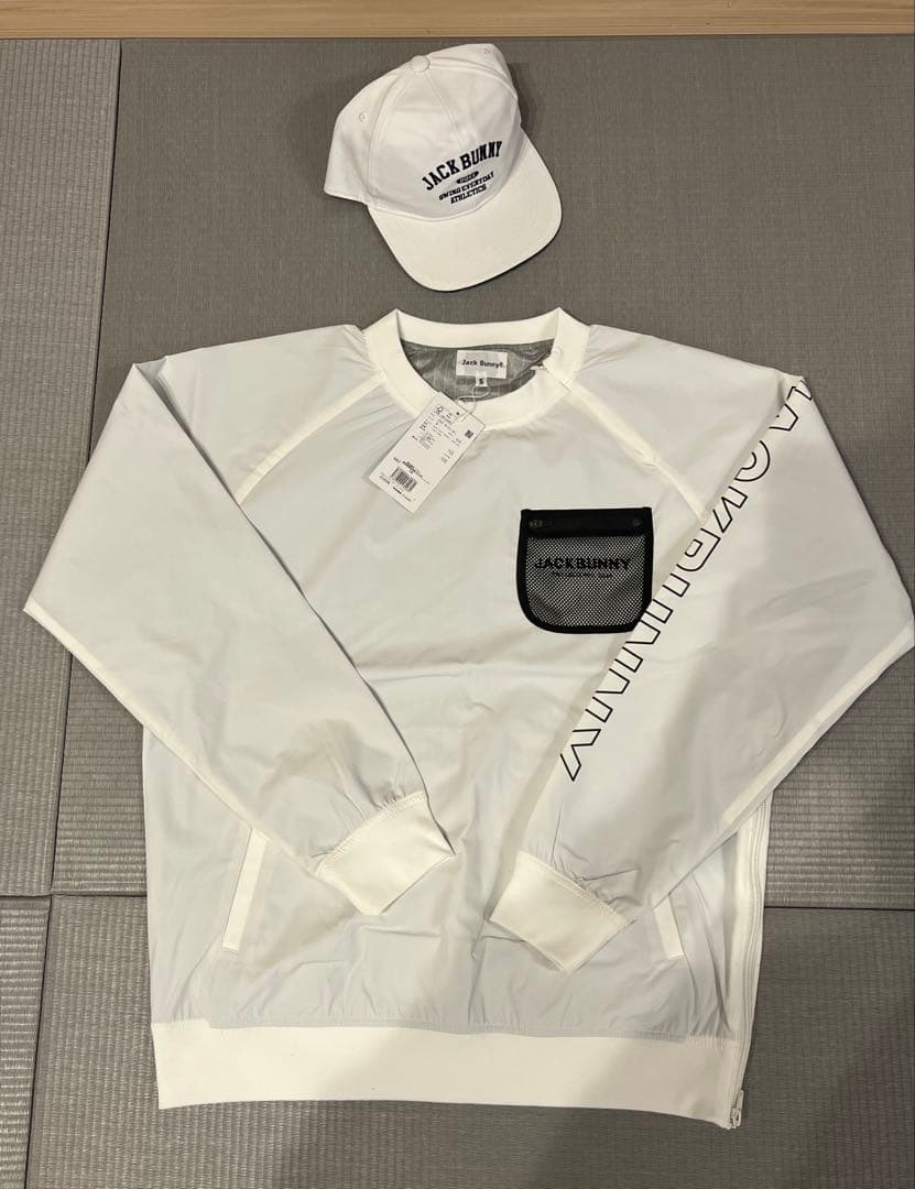 新品JACKBUNNY ホワイトジャケット、中古キャップセット