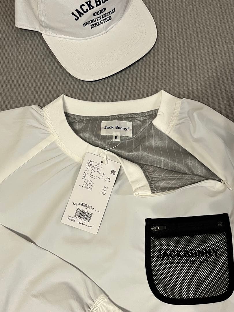 新品JACKBUNNY ホワイトジャケット、中古キャップセット