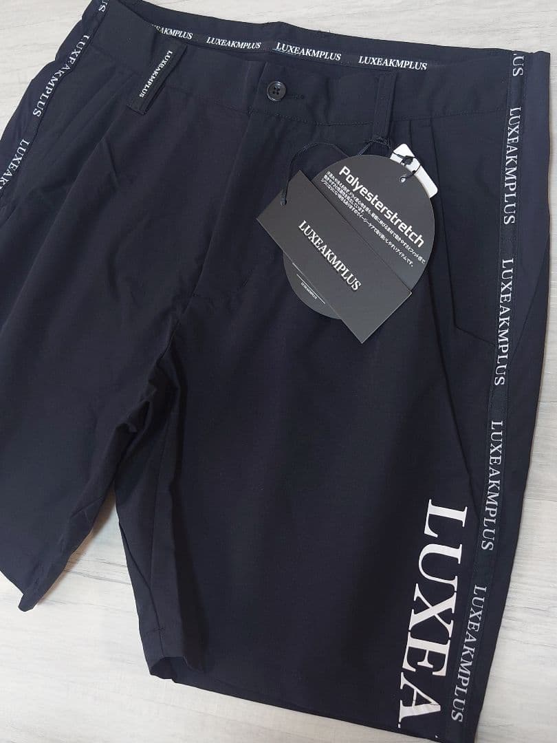 新品Lサイズ サイドラインロゴパンツ リュクスエイケイエムプラス