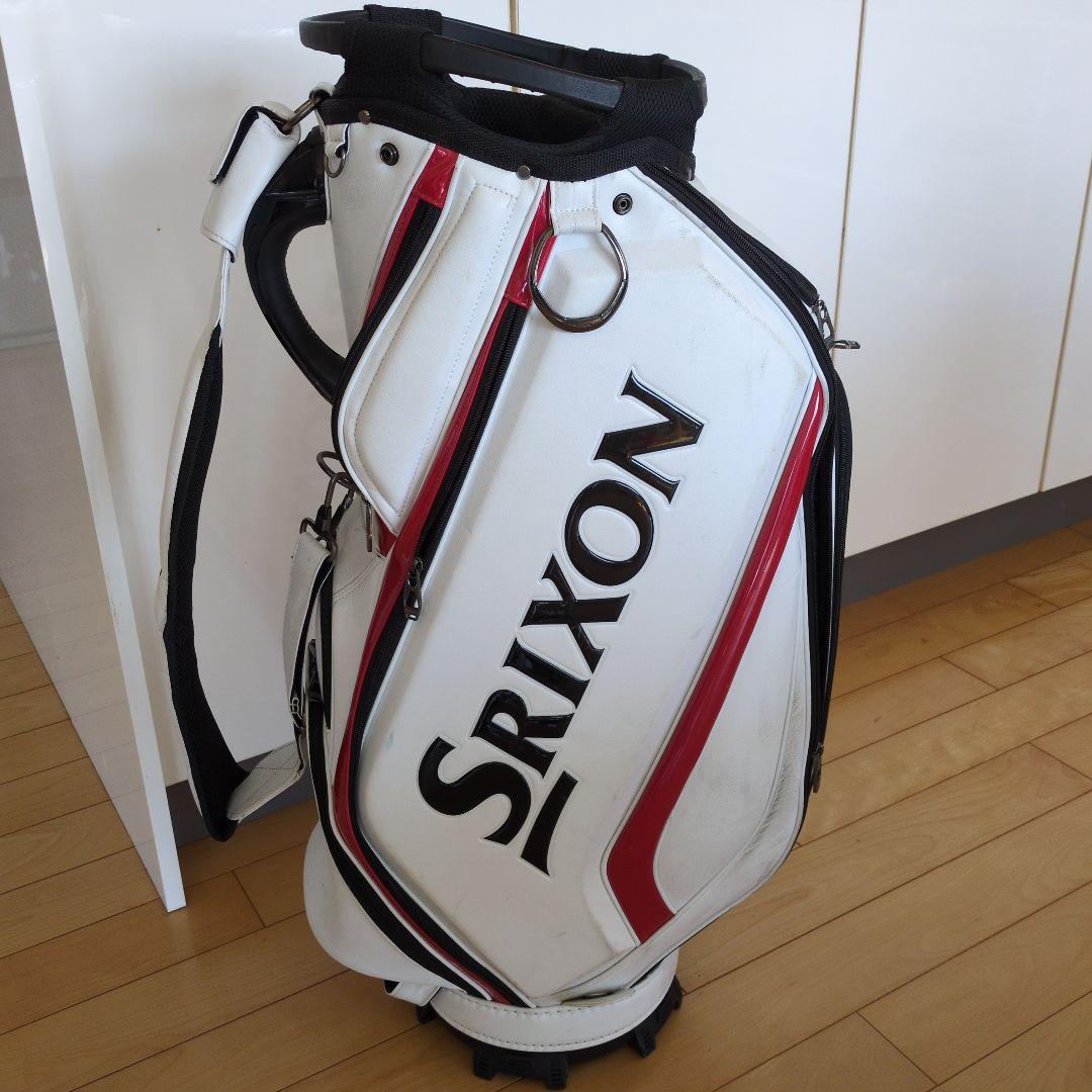SRIXON ツアーモデルキャディバッグ ホワイト/レッド