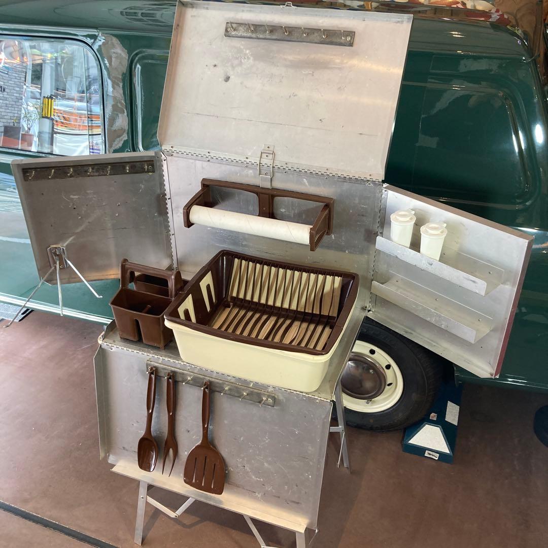バーベキュー・調理用品 Rare! 1980's Campers Kitcen Texas,U.S.A.