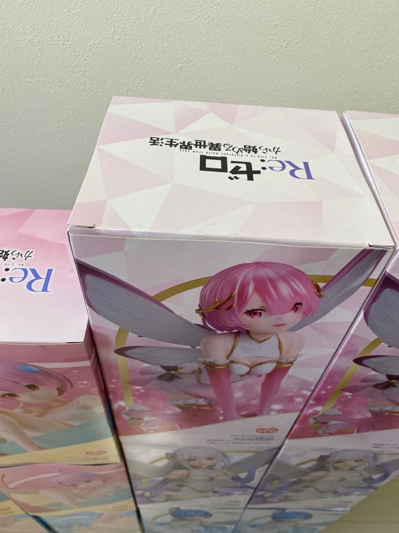 ラウンドワン限定 Re:ゼロ フィギュア 6体 レム ラム エミリア
