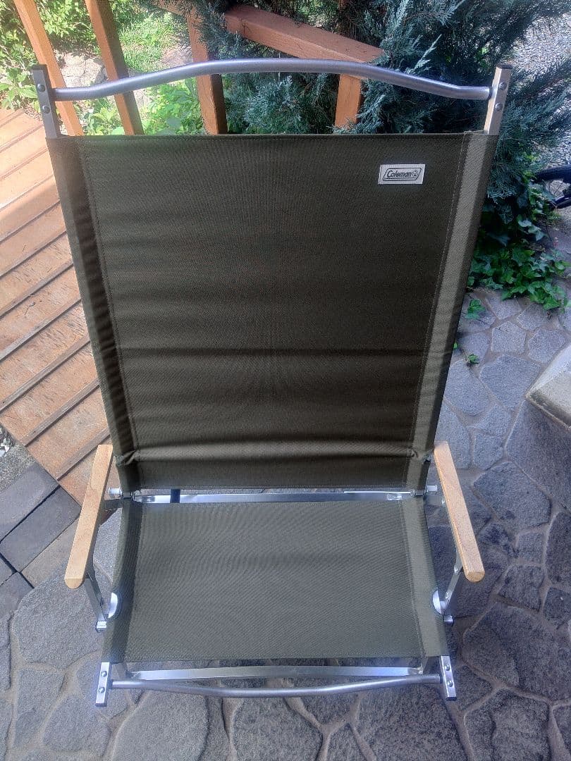 Coleman　フォールディングチェア　ワイド　カーキ　オリーブ　キャンプ