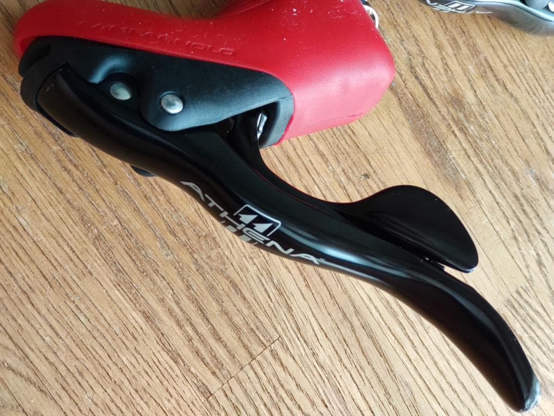 Campagnolo ATHENA 11sエルゴパワー ブラック 赤ブラケット