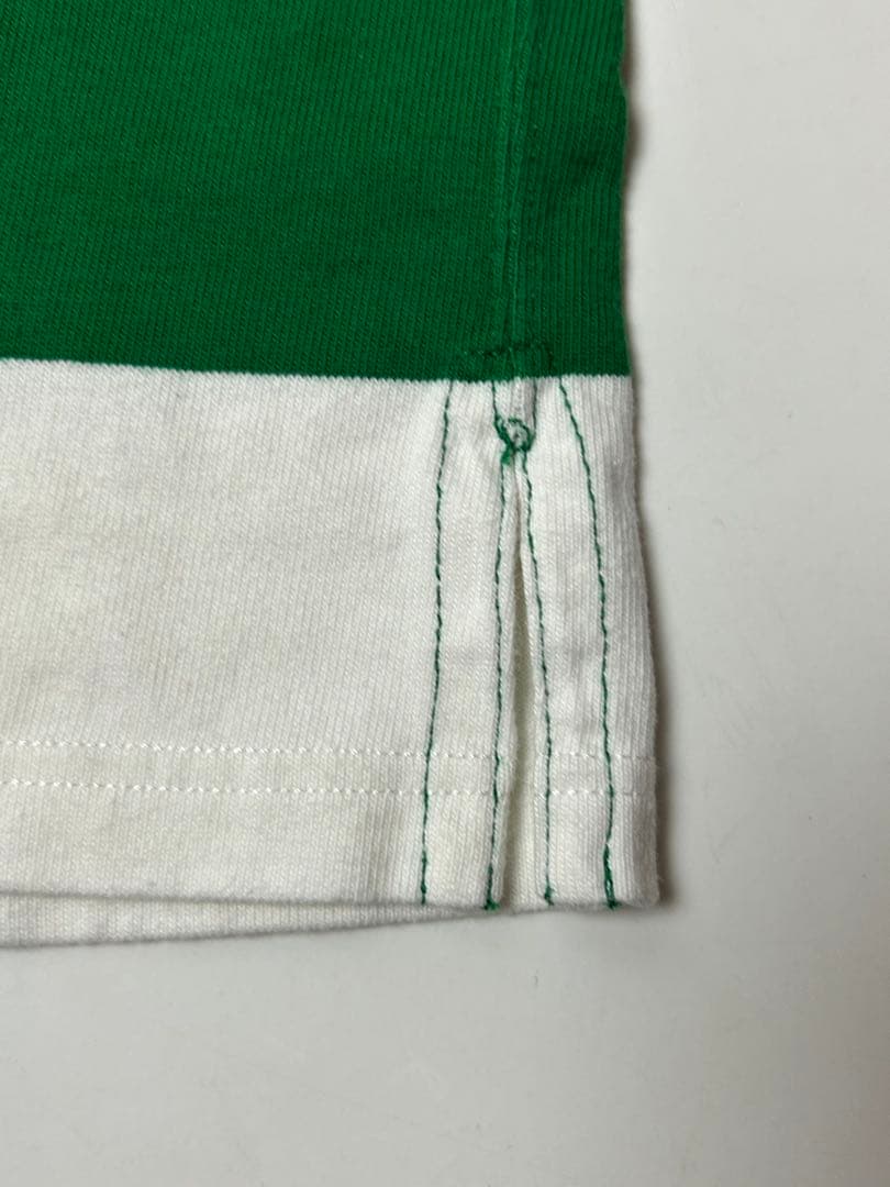 Polo by Ralph Lauren ラガーシャツ　グリーン/ホワイト　S