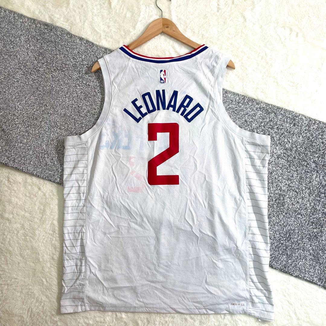 NBA　カワイ・レナード　ユニフォーム　クリッパーズ　ナイキ　白　XXL