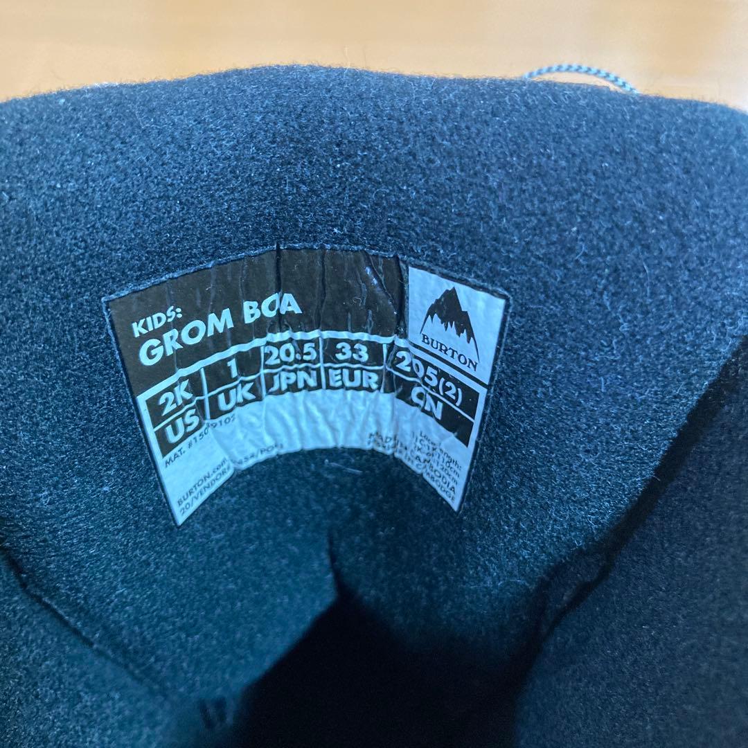 美品 BURTON GROM BOA スノーボードブーツ 20.5cm①