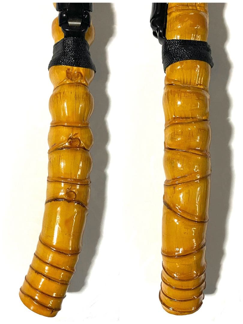 穴釣り竿 伊勢海老竿 ハンドメイド ロッド 布袋竹 テトラ 和竿 漆塗 研ぎ出し