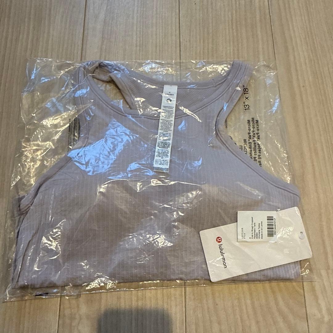 Lululemon 薄紫 タンクトップ 8 M L ラベンダー　パープル　グレー