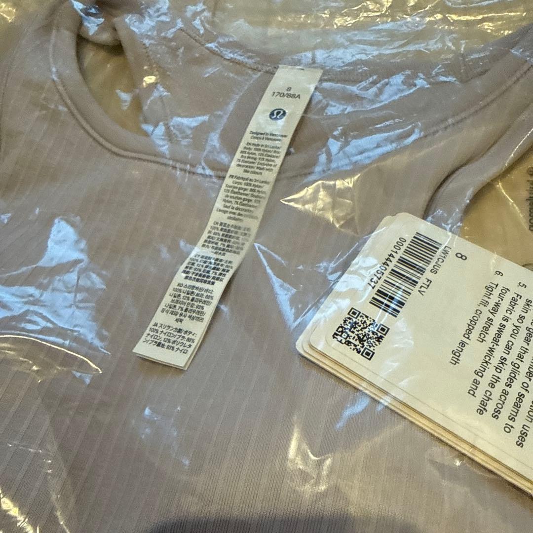 Lululemon 薄紫 タンクトップ 8 M L ラベンダー　パープル　グレー