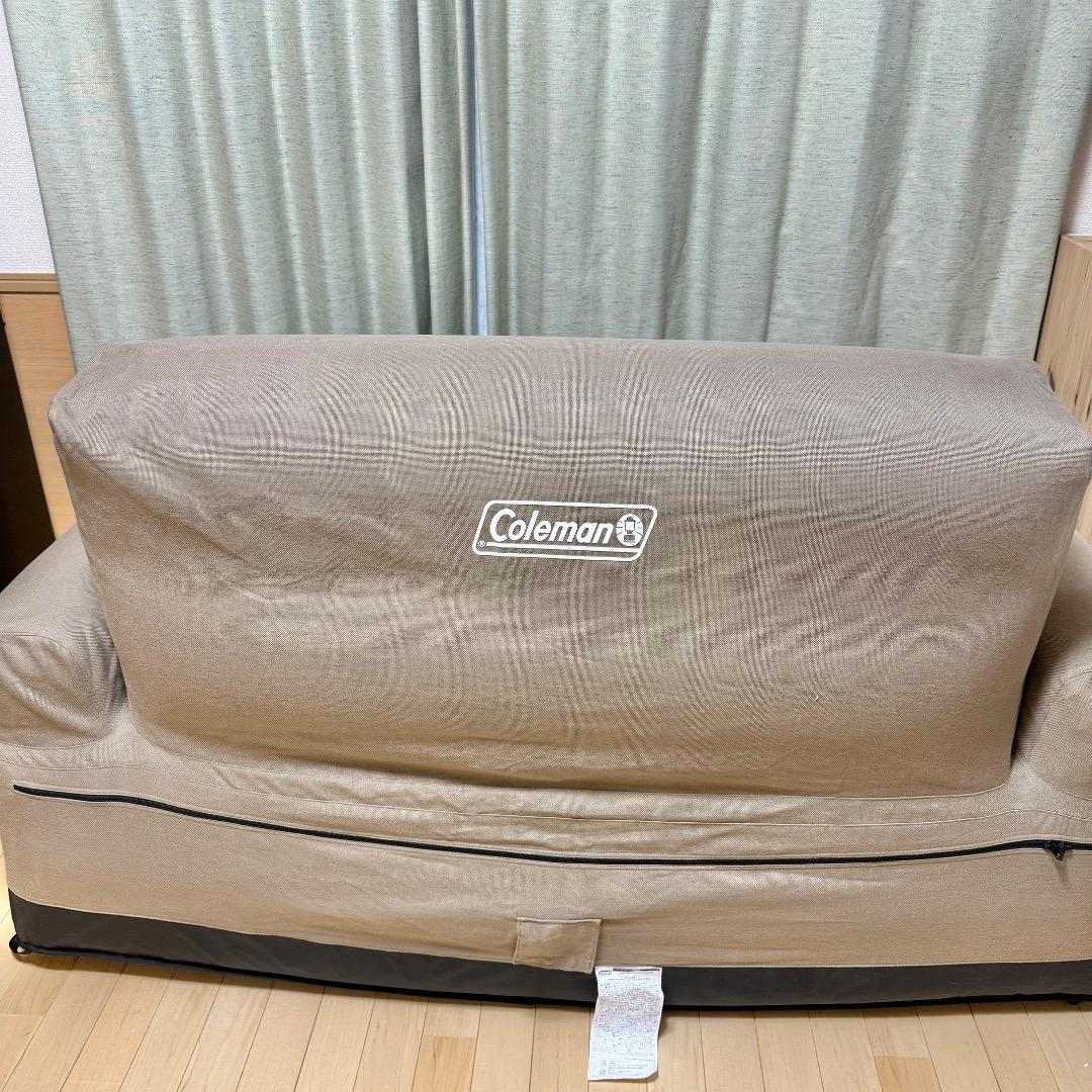 Coleman コールマン　エアカウチ　ダブル　ベージュ　収納袋付き