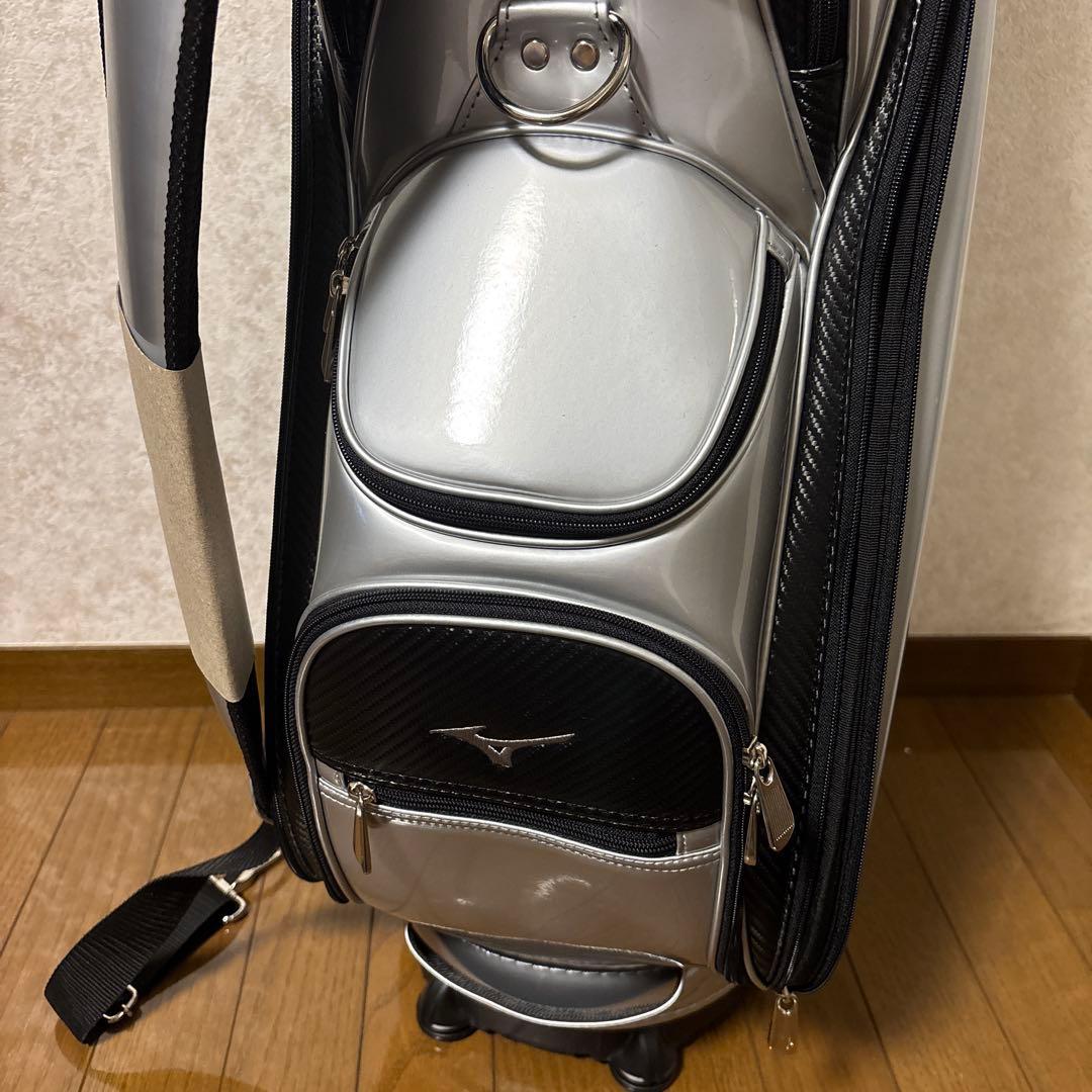 【未使用品】MIZUNO JPXキャディバッグ 9.5型 シルバー