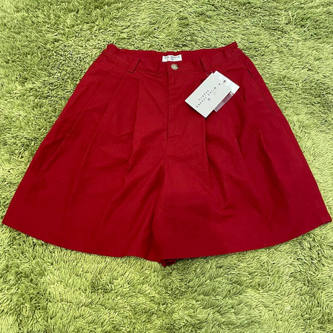 【新品】MU SPORTS ミエコウエサコ キュロット 赤系 サイズ42