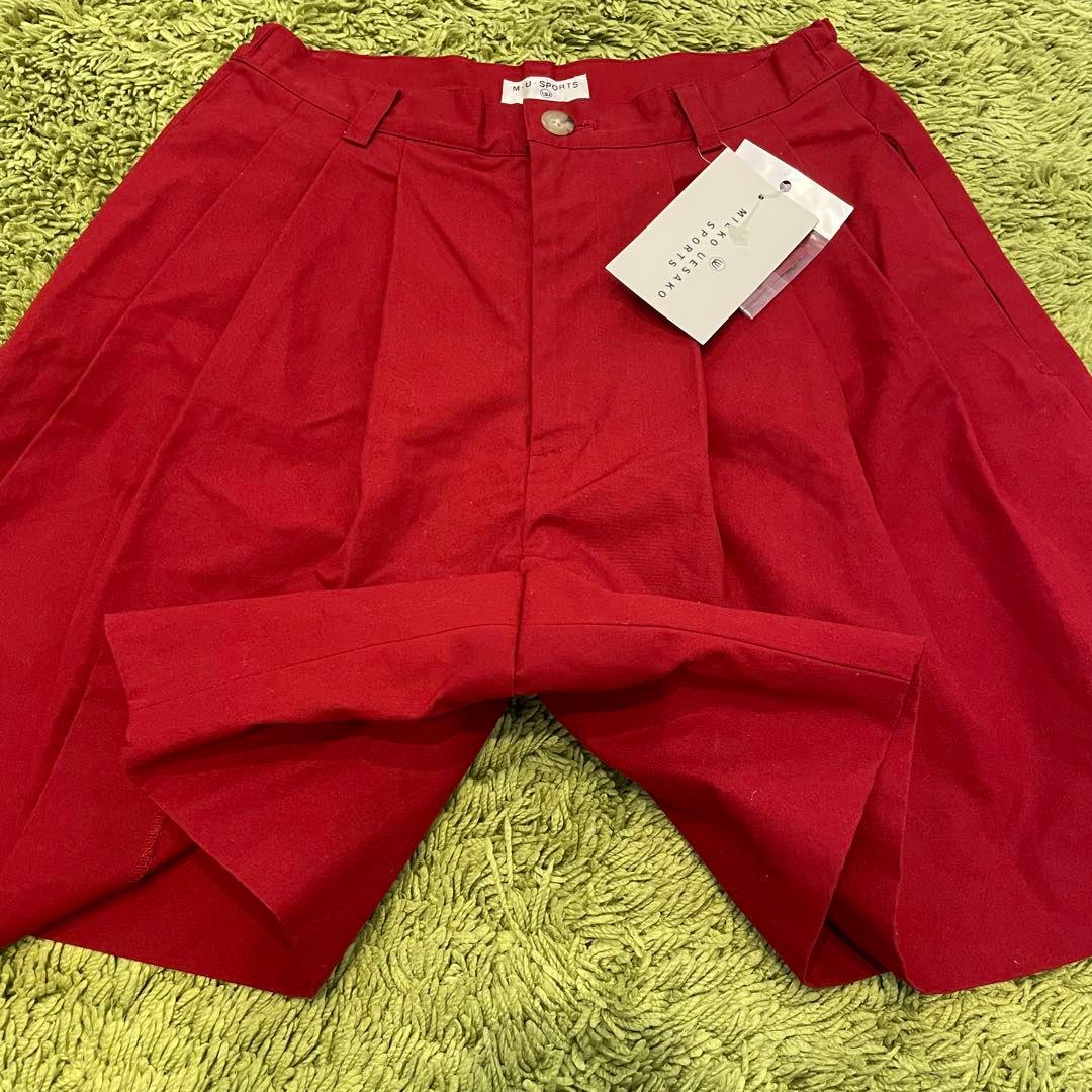 【新品】MU SPORTS ミエコウエサコ キュロット 赤系 サイズ42