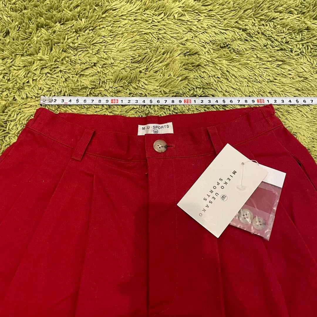 【新品】MU SPORTS ミエコウエサコ キュロット 赤系 サイズ42