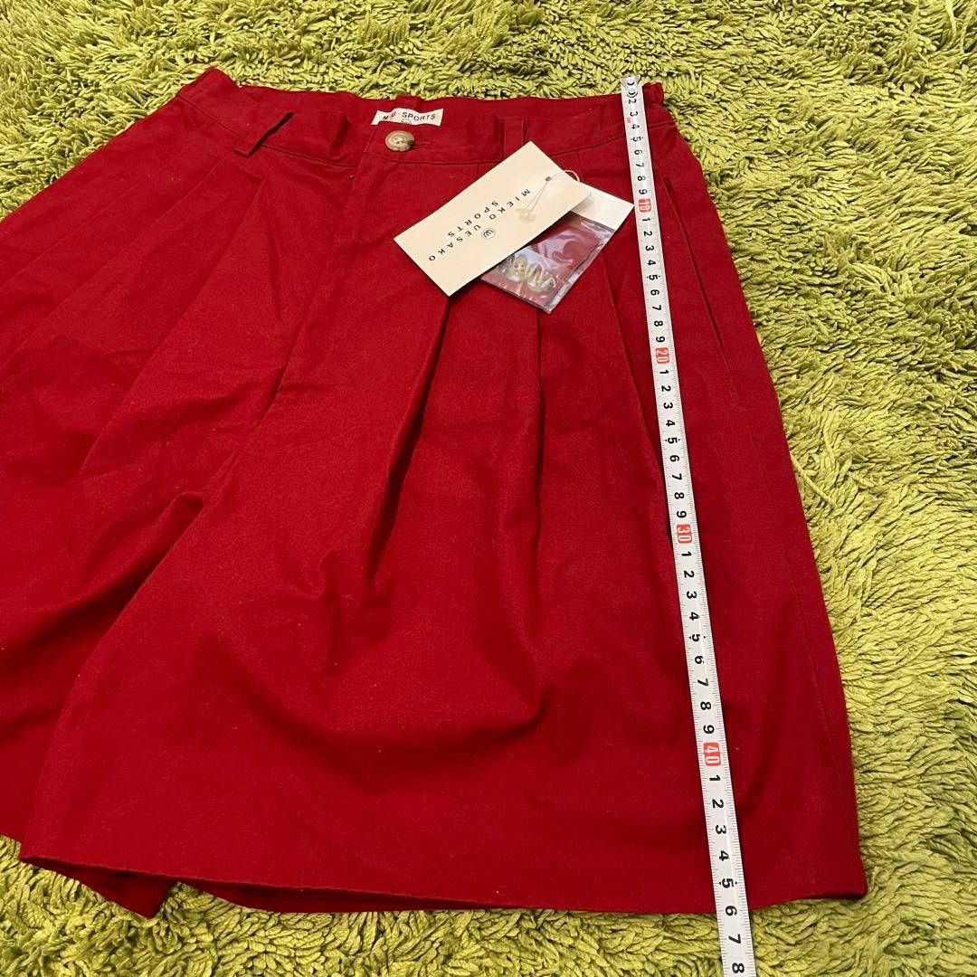 【新品】MU SPORTS ミエコウエサコ キュロット 赤系 サイズ42