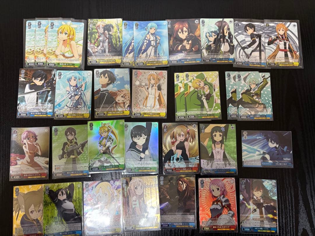 ヴァイスシュヴァルツソードアートオンライン引退品SR.PR10枚以上