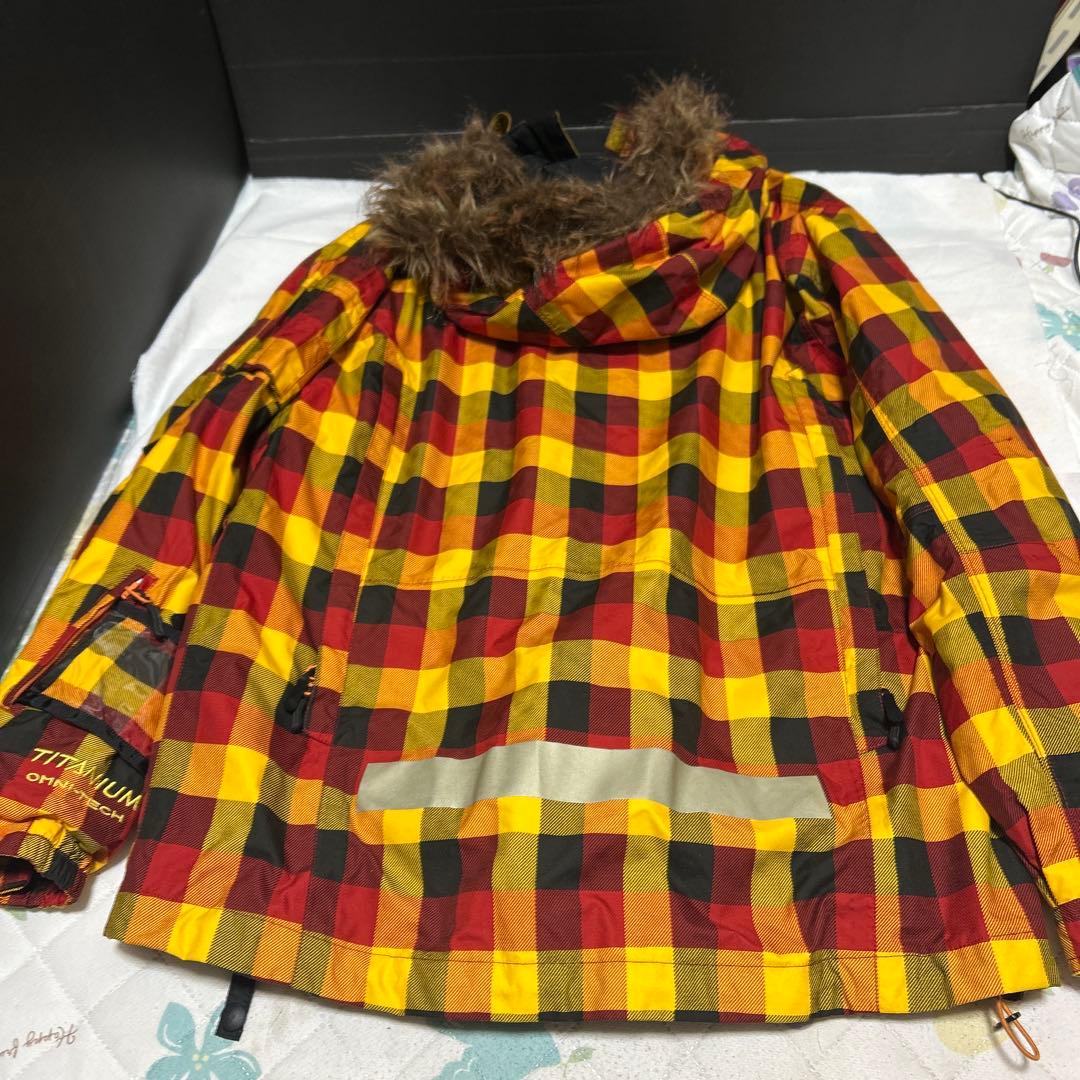 美品Columbiaコロンビアtitaniumチェック柄スキーウェアMジャケット