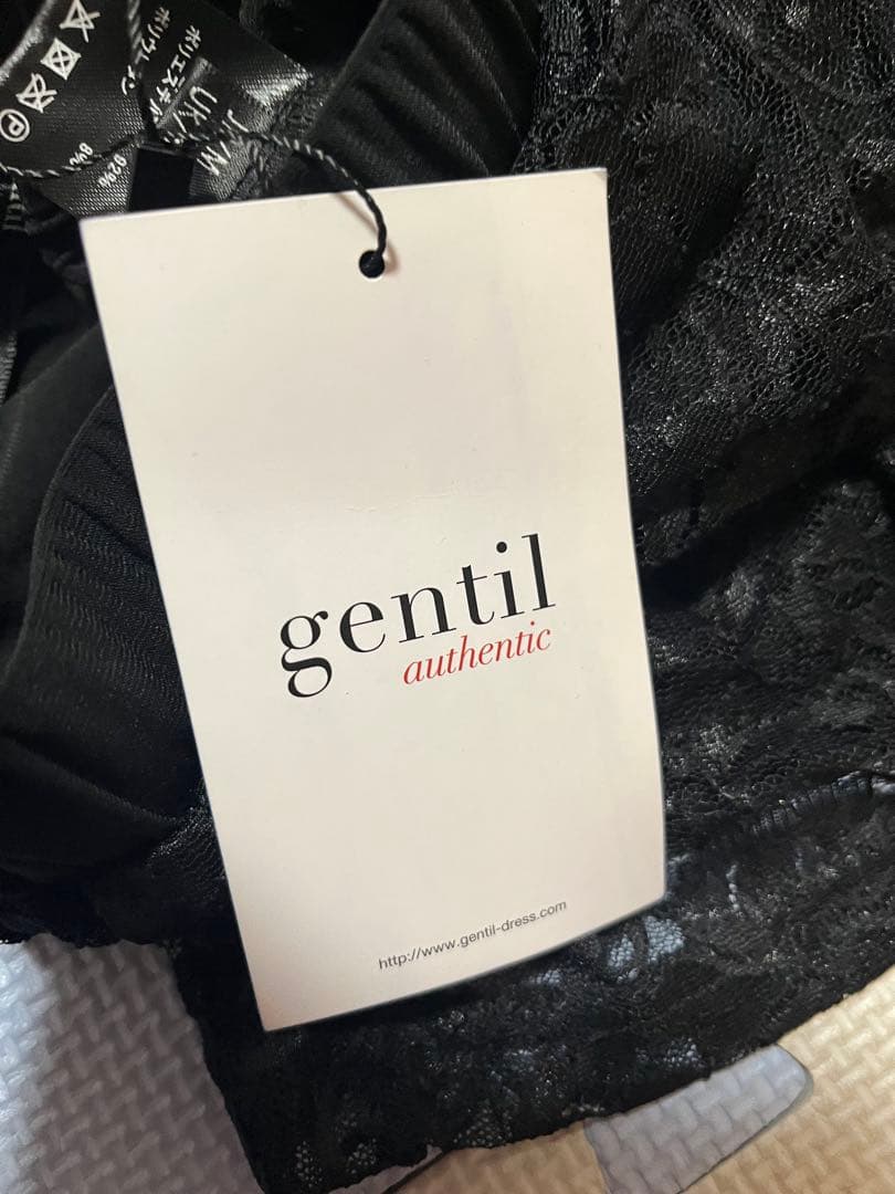 ❤️新品タグ付❤️gentilジャンティ ストレッチレースパンツ　ブラック