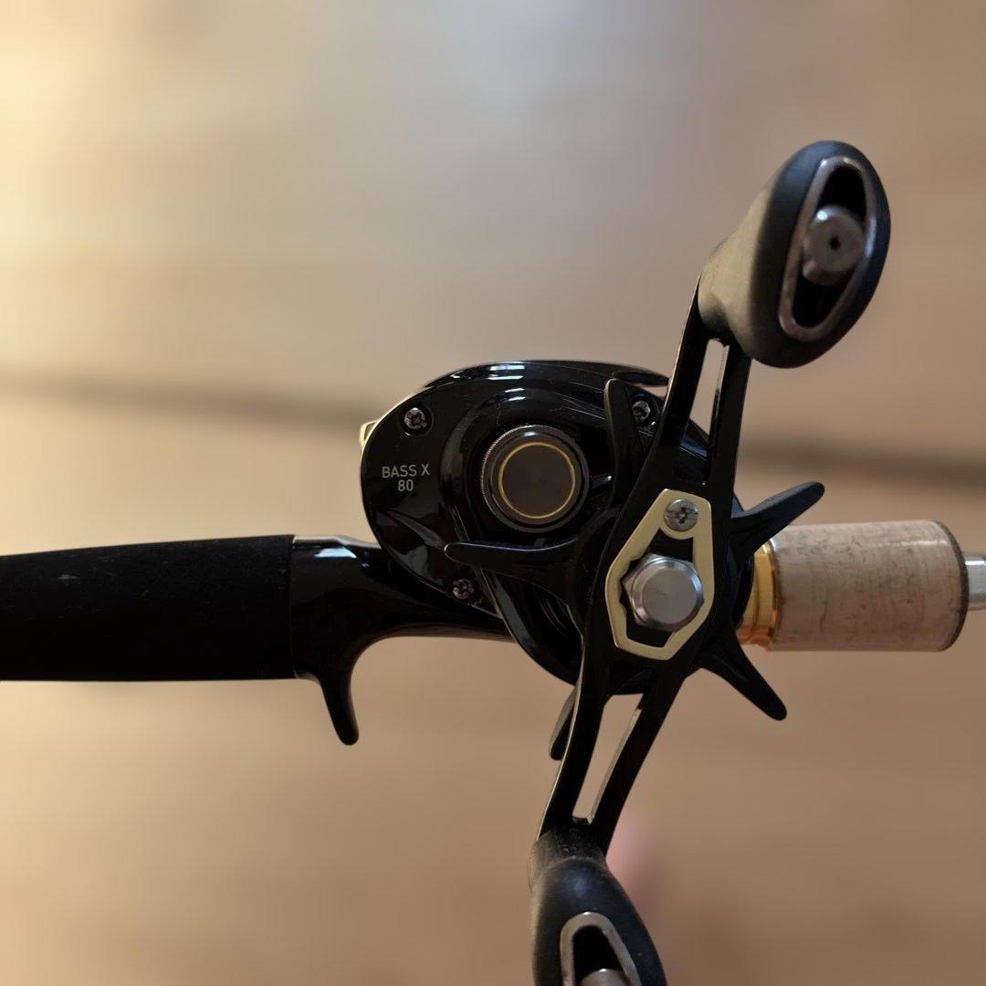 Daiwa BASS X 80 ベイトリール　竿セット