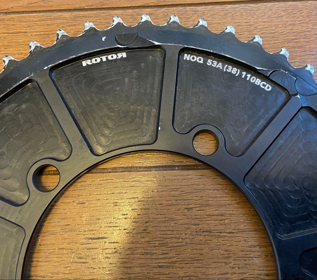 は*ん様 ROTOR CARBON チェーンリング 53-38T 110BCD