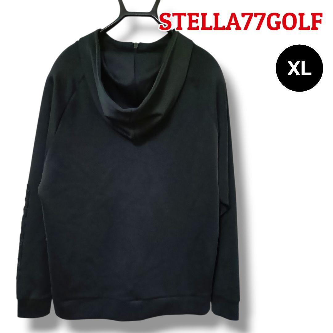 【高品質】STELLA77GOLF フルジップパーカー XLブラックメンズゴルフ