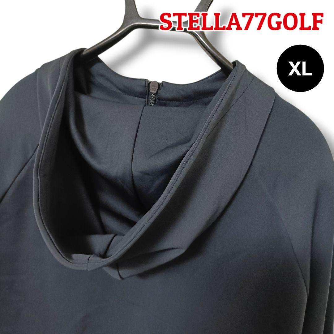 【高品質】STELLA77GOLF フルジップパーカー XLブラックメンズゴルフ