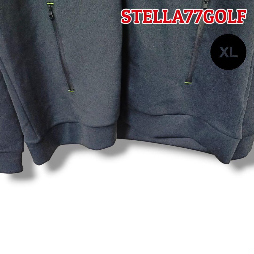 【高品質】STELLA77GOLF フルジップパーカー XLブラックメンズゴルフ
