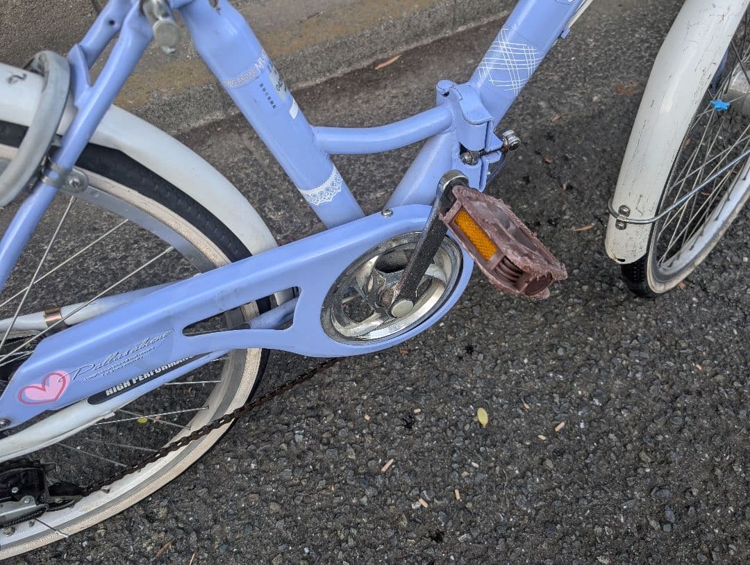 降りたたみ自転車 24インチ 前カゴ付き