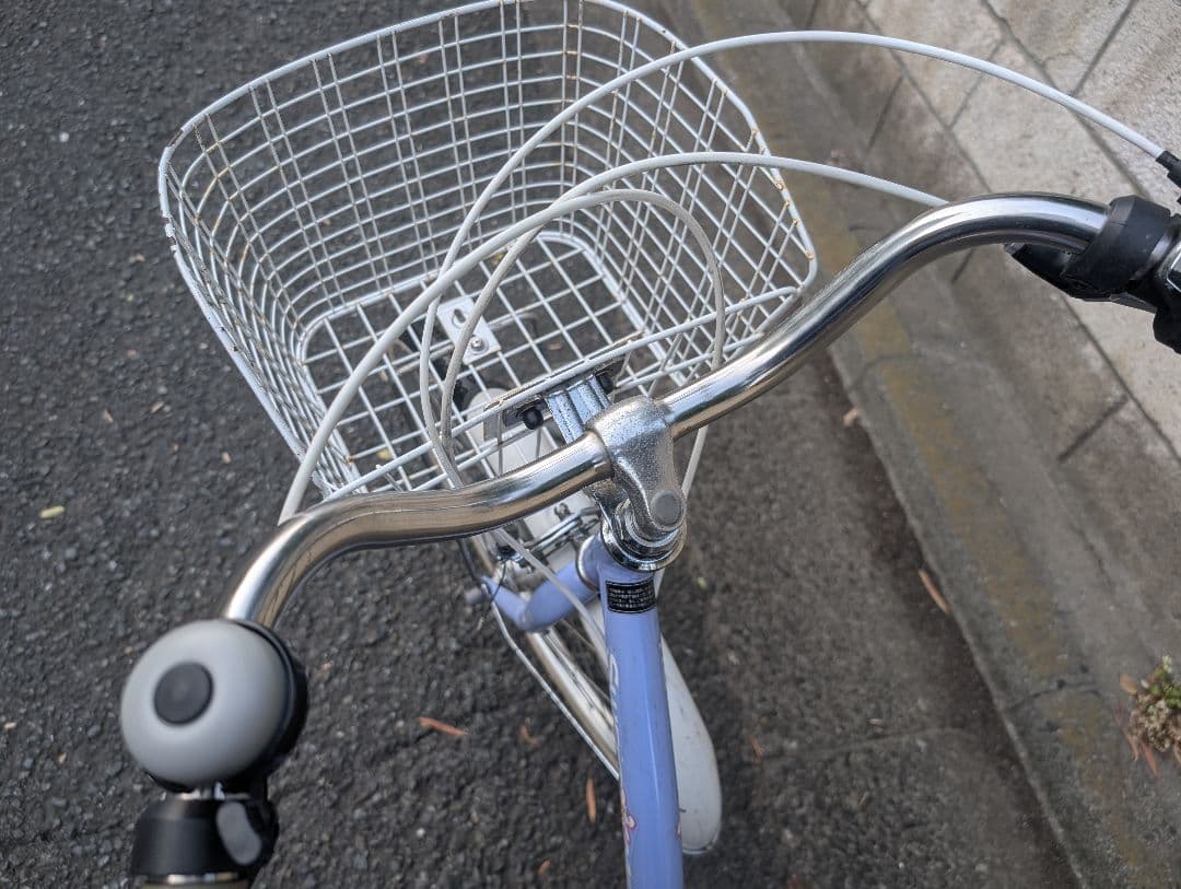 降りたたみ自転車 24インチ 前カゴ付き