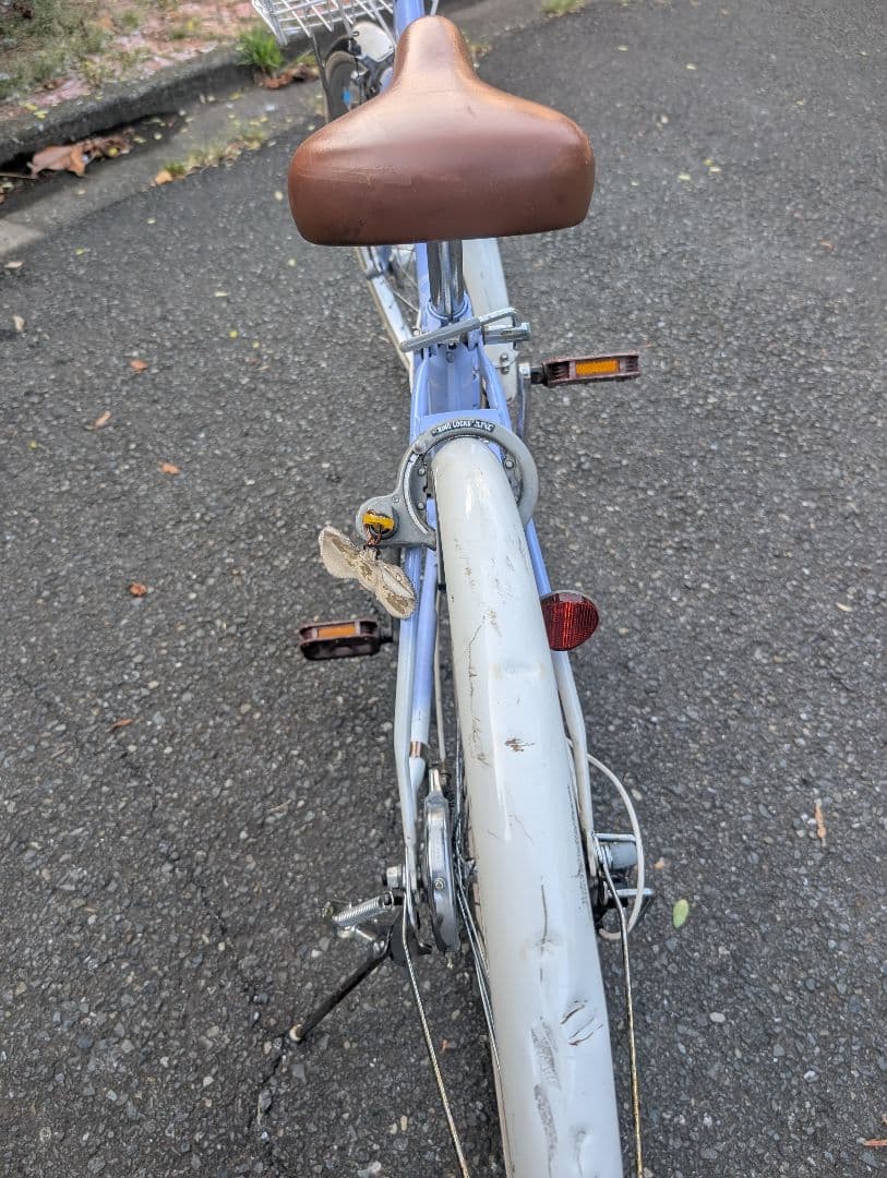 降りたたみ自転車 24インチ 前カゴ付き