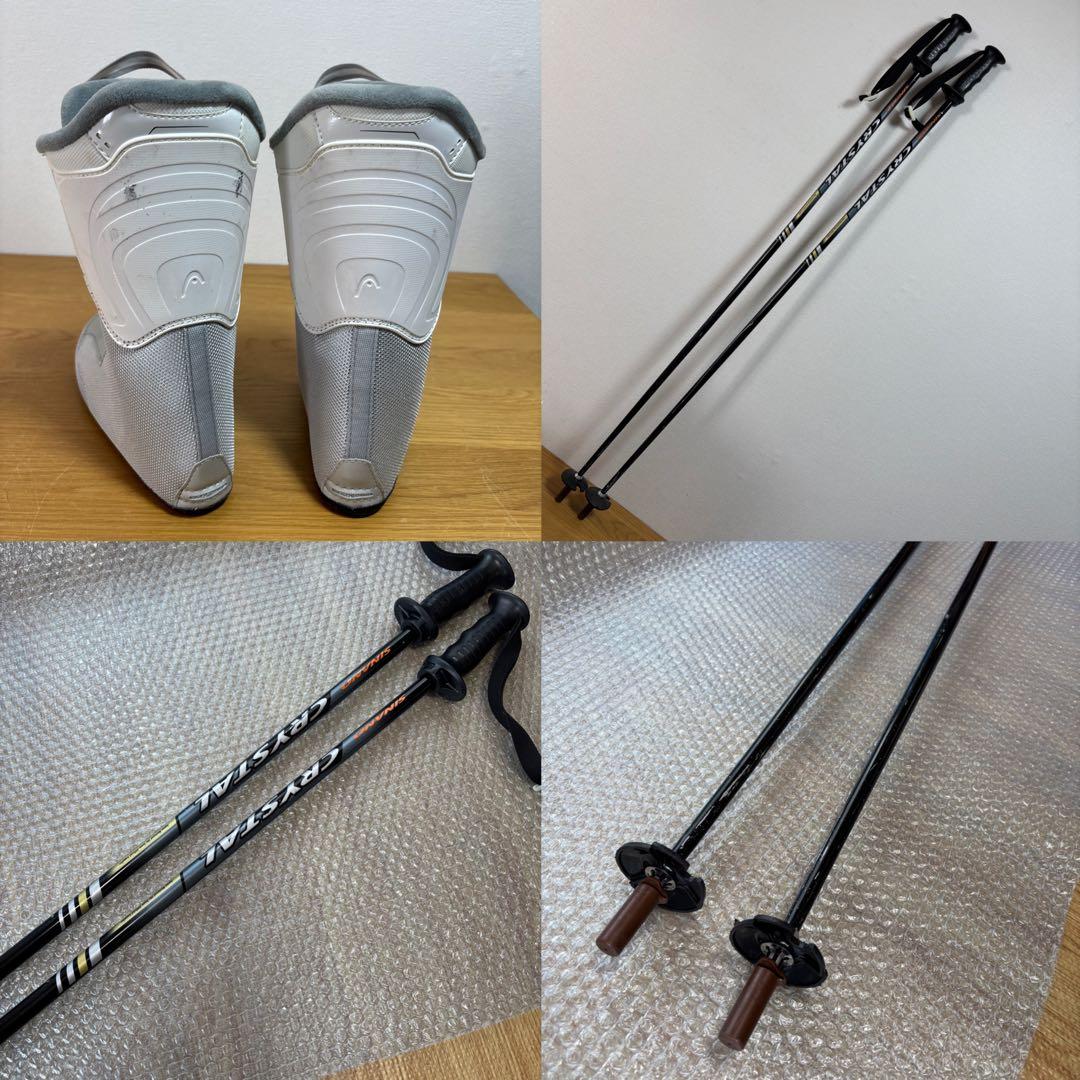 ogasaka レディーススキーセットストック付160cm 25-25.5㎝