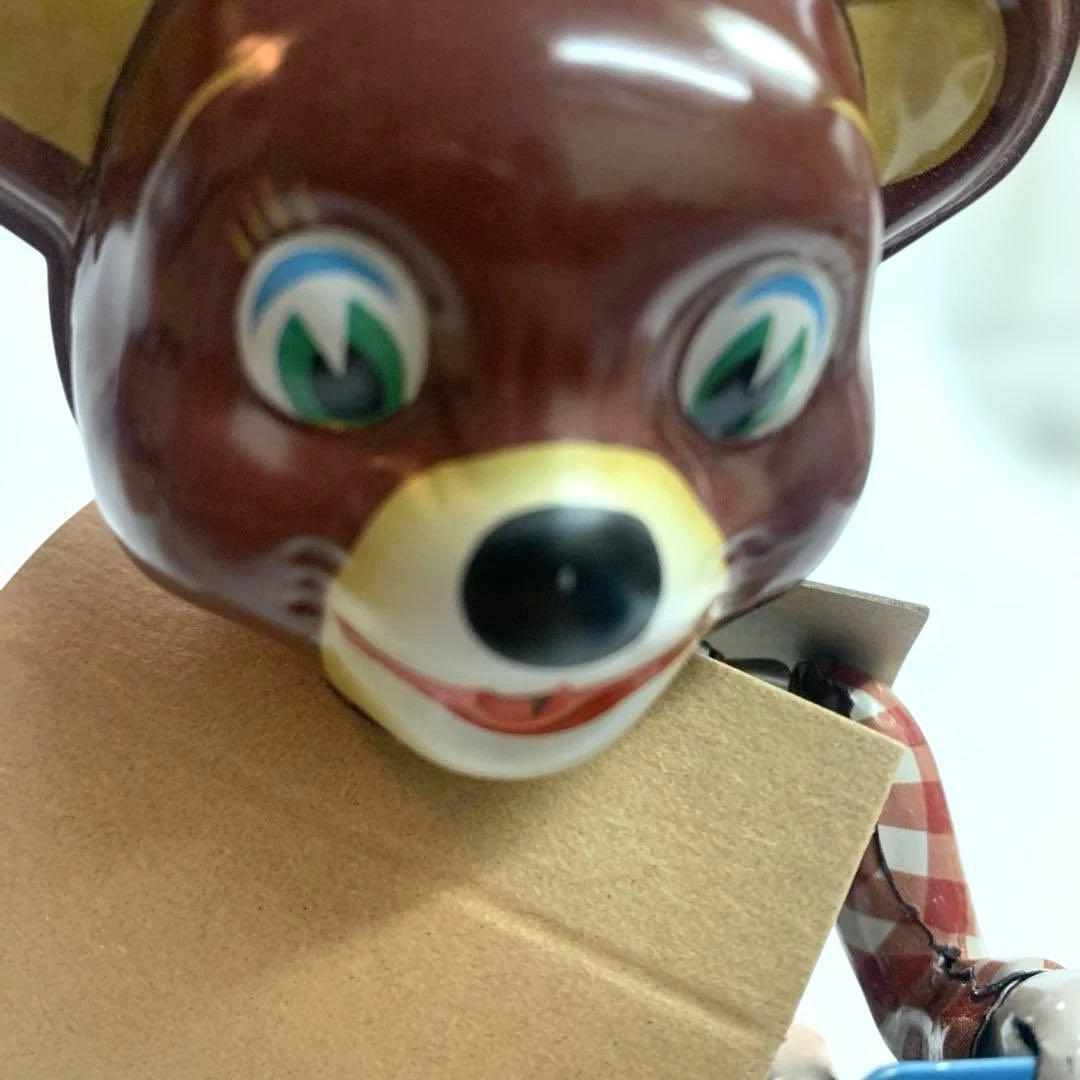 【新品未使用品】ブリキニュースベア　WIND UP BEAR 日本製