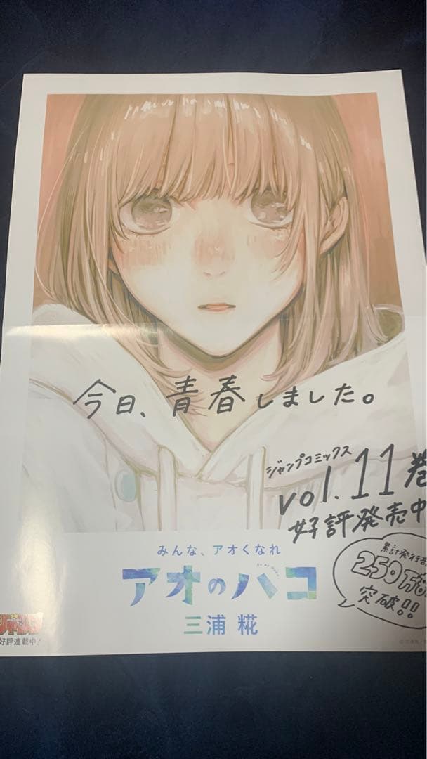 アオのハコ　鹿野千夏　販促ポスター　3枚セット