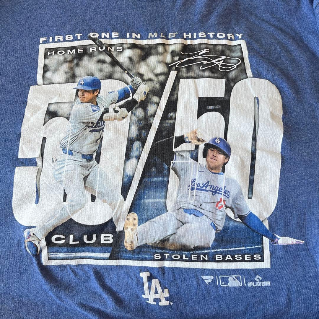 大谷翔平　ロサンゼルス・ドジャース 50/50 Tシャツ XL